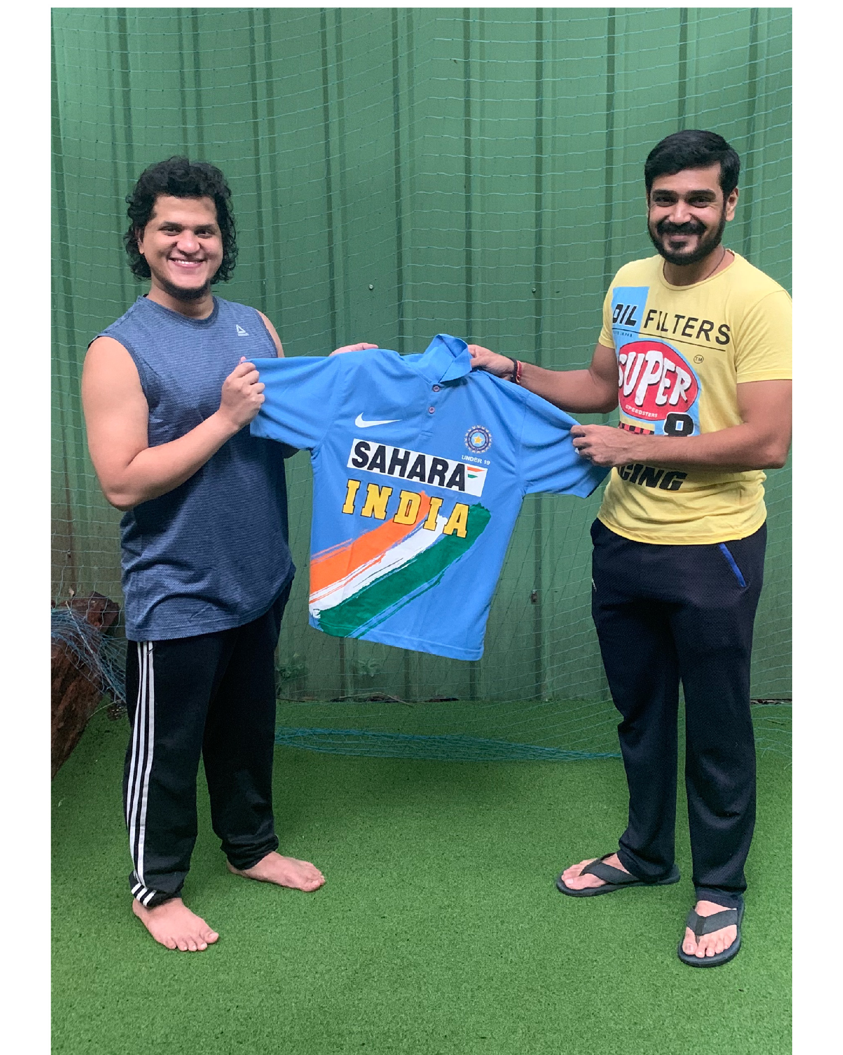 With Harshad Khadiwale (India U-19)