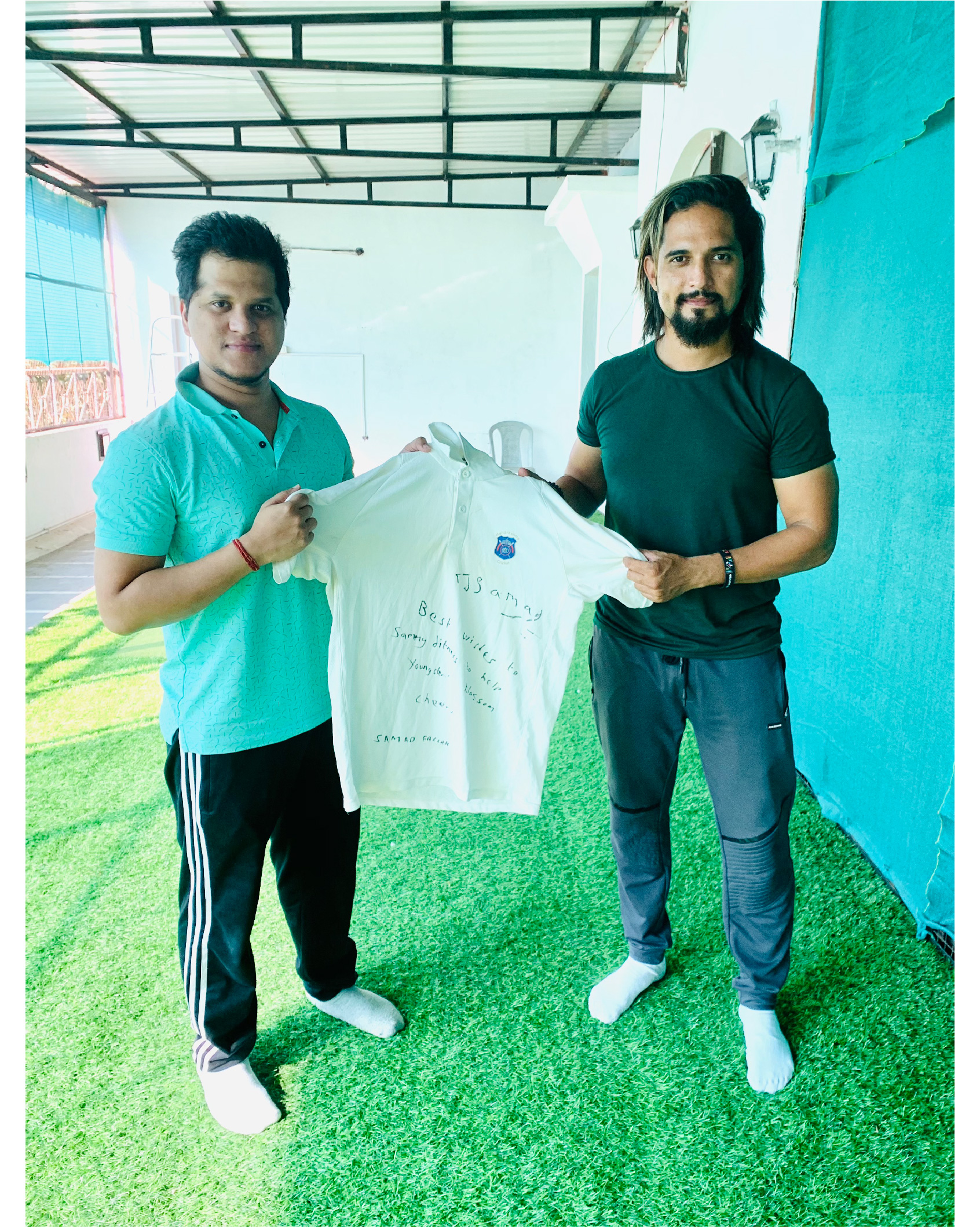 With Samad Fallah (Best Fast Bowler for Maharasthtra Ranji Team)