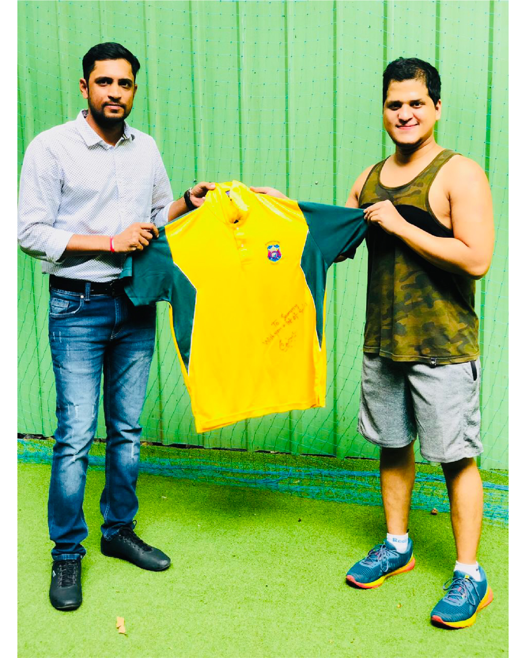 With Ganesh Gaikwad (Maharashtra all rounder)